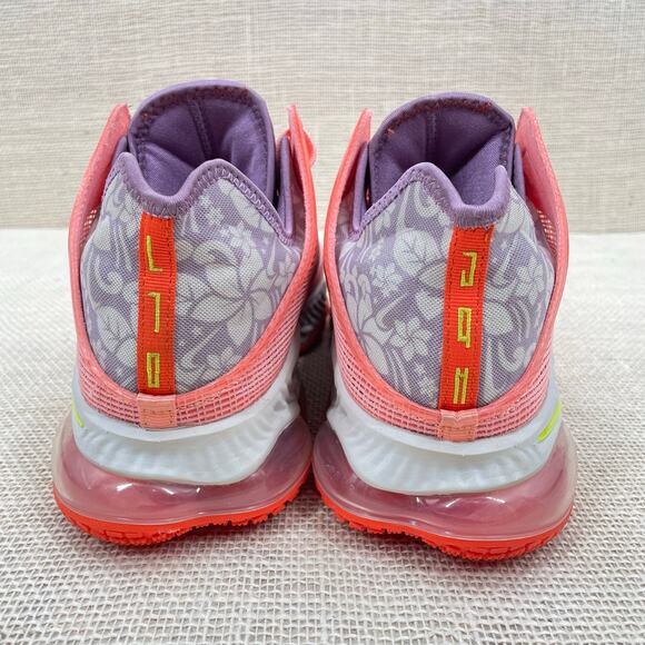 Nike React LeBron Low Hawaii, Aloha Crimson Bliss, Basketball Sneakers, Men 9.5 - Picture 8 of 12